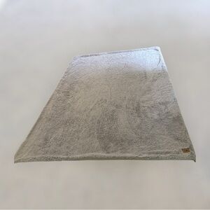 UGG Light Gray Plush Throw Blanket